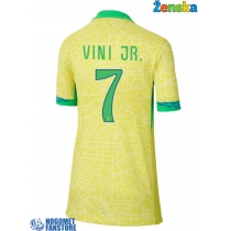 Brazil Vinicius Junior #7 Domaci Dres za Ženska Copa America 2024 Kratak Rukav